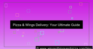 ilustrasi pizza and wings delivery