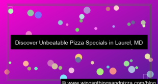 pizza specials laurel