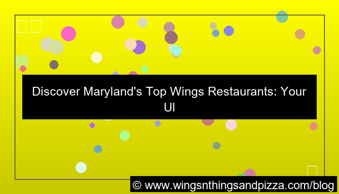 wings restaurant maryland