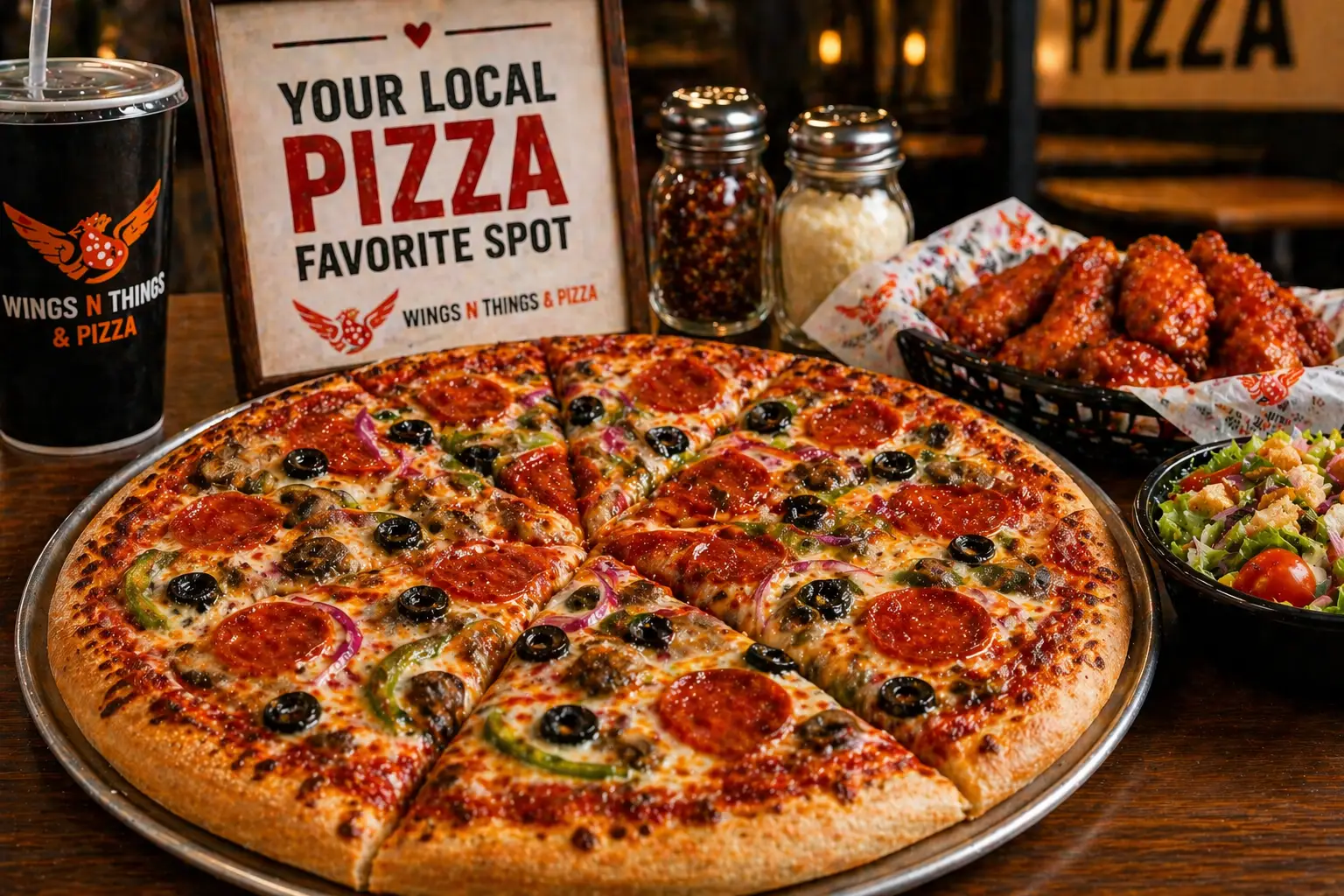 Pizza restaurant Laurel freshly baked pizza with quality ingredients and great taste