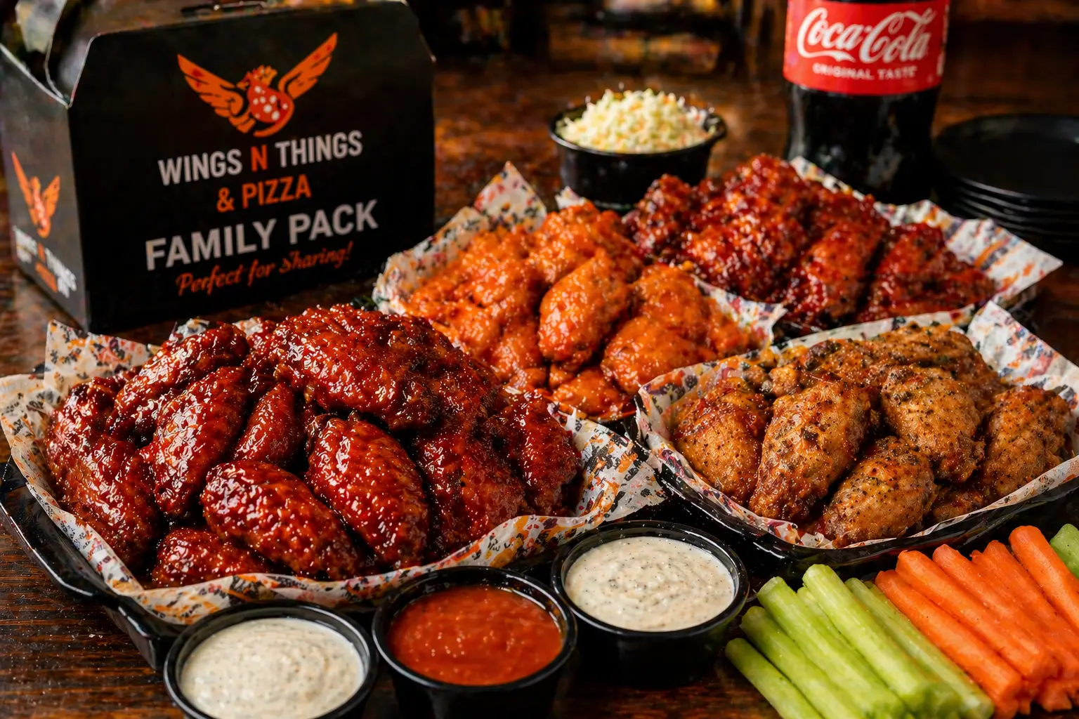 Wings family pack large portion chicken wings perfect for sharing with family
